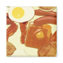 Breakfast Kitchen Magnet by pinkinkart Breakfast Kitchen Magnet