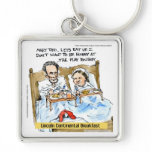 Breakfast Lincoln Funny Gifts, Tees, & Cards keychains