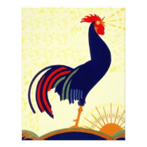 Breakfast meet-up Social Rooster Party Invitation invitations