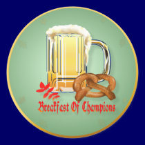 Breakfast of Champions-Happy Oktoberfest Stickers
