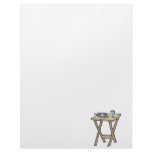 breakfast on a snack tray table custom letterhead