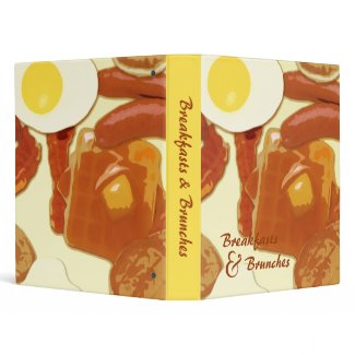 Breakfast Recipe Binder binder
