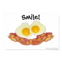 Breakfast Smilie Face by Clara Chandler posters by clarachandler Breakfast Smilie Face by Clara Chandler posters