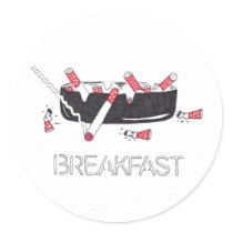 "Breakfast" stickers