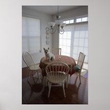 Breakfast Terrier Print