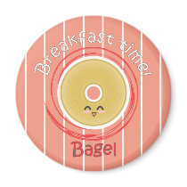 Breakfast Time - Bagel Magnet
