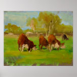 Breakfast Time Landscape Poster