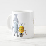 BreakfastBots are robot food Jumbo Mugs