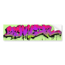 Breakgirl_BumperSticker Magenta