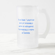 Breaking a Condom in Sweden... Mug