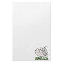 Breaking Balls Personalized Stationery