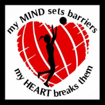 BREAKING BARRIERS GIRLS BASKETBALL PLAYER POSTER posters