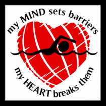 Breaking Barriers Swimmer Poster posters