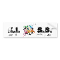 breaking free kiss bumper sticker