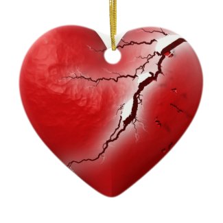 Breaking Heart ornament