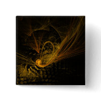 Breaking Point Abstract Art Button (square)