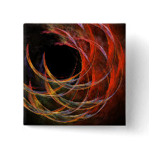 Breaking the Circle Abstract Art Button (square)