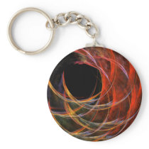 Breaking the Circle Abstract Art Keychain