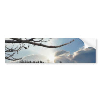 Breaking The Clouds On Winter Day bumper stickers by lifesphere Breaking The Clouds On Winter Day bumper stickers