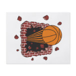 breaking through bricks basketball slam personalized flyer