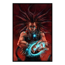 Breaking Through Cyberpunk Print by risachantag Breaking Through Cyberpunk Print