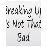 Breaking Up Is Not That Bad Letterhead Design