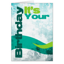 Breaking Waves Birthday Card