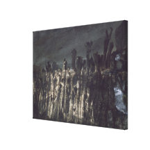 Breakwater in Jersey Stretched Canvas Print