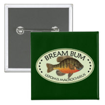 Bream Bum Fishing Button