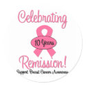 Breast Cancer 10 Year Remission stickers