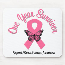 Breast Cancer 1 Year Survivor Mouse Pad