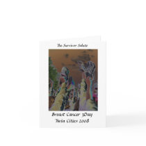 Breast Cancer 3Day note card