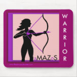Breast Cancer Amazos Warrior Mousepad