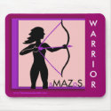 Breast Cancer Amazos Warrior Mousepad