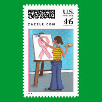 Breast Cancer Artist - Awareness stamp stamps