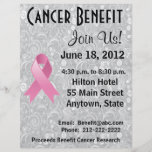 Breast Cancer Awareness Benefit Gray Floral Flyer