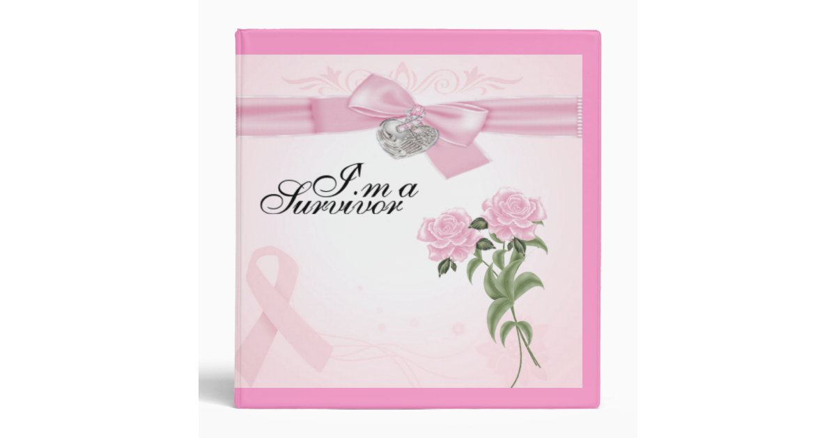 breast cancer awareness binder Zazzle