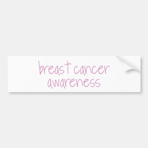 Breast Cancer Awareness Bumper Sticker | Zazzle