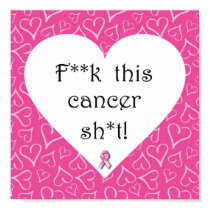Breast Cancer Awareness - Cancer is Rude! posters