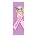 Breast Cancer Awareness Cherub Bookmarks business cards