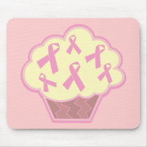 Breast Cancer Awareness Cupcake Mouse Pads