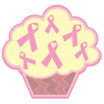 Breast Cancer Awareness Cupcake photo sculptures by doonidesigns Breast Cancer Awareness Cupcake photo sculptures