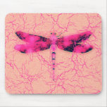 Breast Cancer Awareness Dragonfly Mouse Pad