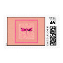Breast Cancer Awareness Dragonfly stamp