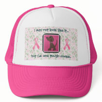 breast cancer awareness hat-whimsical dog design