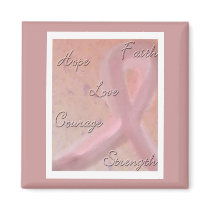 Breast Cancer Awareness Magnet by AddictedToCyn Breast Cancer Awareness Magnet