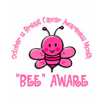 Breast Cancer Awareness Month Bee 1.2 t-shirts
