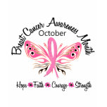 Breast Cancer Awareness Month Butterfly 3.2 t-shirts