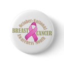 Breast Cancer Awareness Month Button