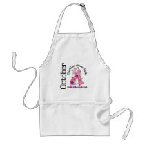 Breast Cancer Awareness Month Flower Ribbon 1 aprons by awarenessgifts Breast Cancer Awareness Month Flower Ribbon 1 aprons
